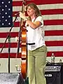 Jenny Keel plays bass at Appalachian Uprising in Scottown, Ohio on June 5, 2009.