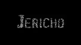 The word "Jericho" in a gray/black font that looks like static on a black background.