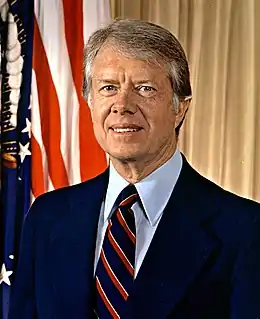 Photographic portrait of Jimmy Carter