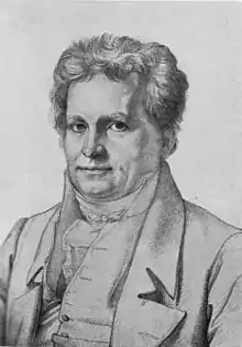 Pencil drawing of Tieck by Carl Christian Vogel von Vogelstein