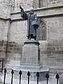 Statue of Johannes Honterus in Brașov (German: Kronstadt) by German sculptor Harro Magnussen