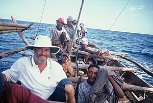 John David Morley in seas off Lamalera, 2002