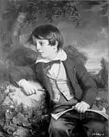 John Thomas Peele, "Portrait of a Boy," 1844. Oil on canvas, 33 x 26 1/2 in. Museum of the City of New York, New York