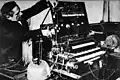 Jörg Mager working on his organ, c. 1938, photographer unknown, PIX Magazine