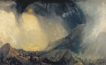 J. M. W. Turner, Snow Storm: Hannibal and his Army Crossing the Alps, 1812.