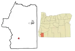 Location in Oregon