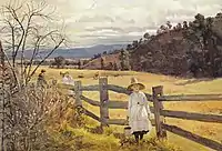 Julian Ashton, The Corner of the Paddock, 1888