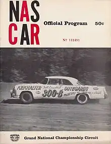 Cover of the program for the race