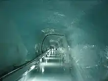 Image 17The Sphinx Tunnel connecting Jungfraujoch railway station to the Sphinx Observatory, through a glacier at the Jungfraujoch. (from Alps)