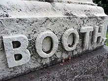 Visitors to the Booth family plot often leave pennies, which depict Lincoln on the obverse, on the monument of John Wilkes Booth's father, Junius.