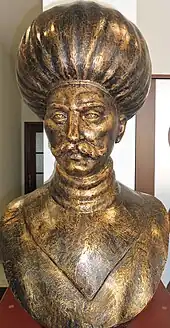 Uluç Ali Reis bust at the Mersin Naval Museum.