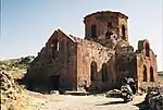 Kızıl Kilise in Güzelyurt, Aksaray before restoration