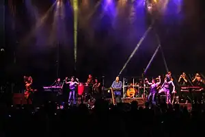 KC and the Sunshine Band performing at Loessfest in Council Bluffs, Iowa, in 2017