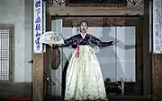 Pansori performance at the Changdeokgung Palace in Seoul, 2013.