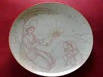 Christmas 1937 plate by Königliche Porzellan Manufaktur , Berlin