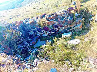 Ruined church near the village