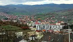 Panorama of the town of Kamenica