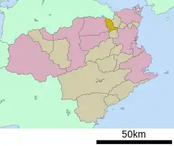 Location of Kamiita