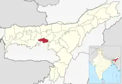 Location in Assam