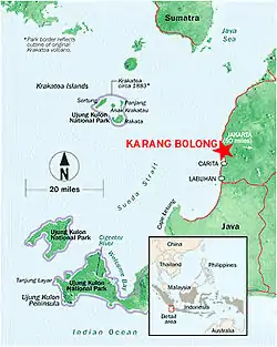 Location in the coast of West Java