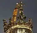 Emperor's Crown on the Bust of Charlemagne (Mosan goldwork, c. 1350), Aachen Cathedral