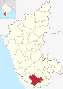 Location in Karnataka