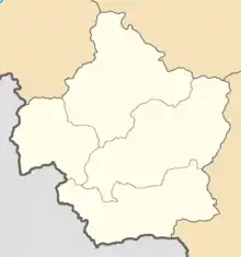 Administrative map of the Kars Oblast