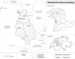 Location of Schwarzenburg District