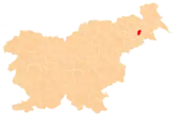 The location of the Municipality of Juršinci