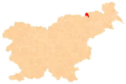 The location of the Municipality of Kungota