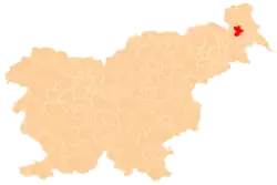 The location of the Municipality of Murska Sobota