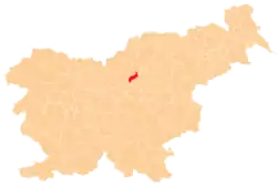 Location of the Municipality of Nazarje in Slovenia