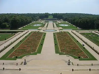 Gardens at Vaux-le-Vicomte, France, by André Le Nôtre, 1657-1661