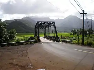 Bridge over Hanalei River on Hawaii Route 560