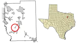 Location of Scurry in Kaufman County, Texas