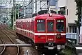 Keikyu 1000 series on the Daishi Line in June 2010, in the final weeks before withdrawal