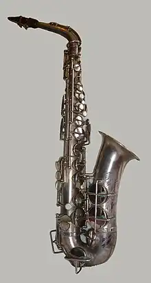 Vintage silver-plated 'Pennsylvania Special' alto saxophone, manufactured by Kohlert & Sons for Selmer in Czechoslovakia, circa 1930