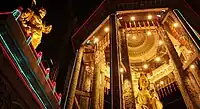 The world tallest octagonal pavilion to shelter the Guanyin statue in Kek Lok Si in Air Itam, Penang, Malaysia.