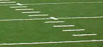 Hash marks at Dix Stadium