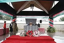 Mausoleum of the late President of Kenya Mzee Jomo Kenyatta in Nairobi, Kenya