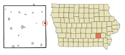 Location of Keota, Iowa