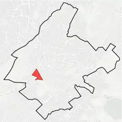 Location within Athens