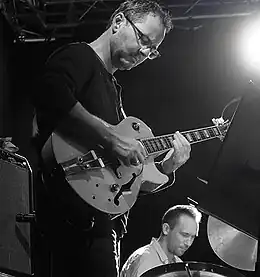 Ketil Gutvik playing with Paal Nilssen-Loves band Large Unit in Aarhus, Denmark 2015