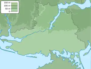 Location of gulf in the Black Sea