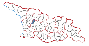 Location of the municipality within Georgia