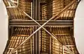 Ceiling in the restored church building