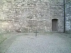 Cross marking the place of execution of the leaders of the 1916 Rising.