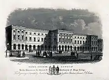 King's Building Engraving by J. C. Carter