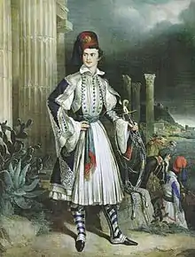 Otto of Greece in an Evzones uniform