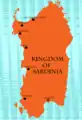 The Kingdom of Sardinia from 1448 to 1720; the Maddalena archipelago was conquered in 1767–69.